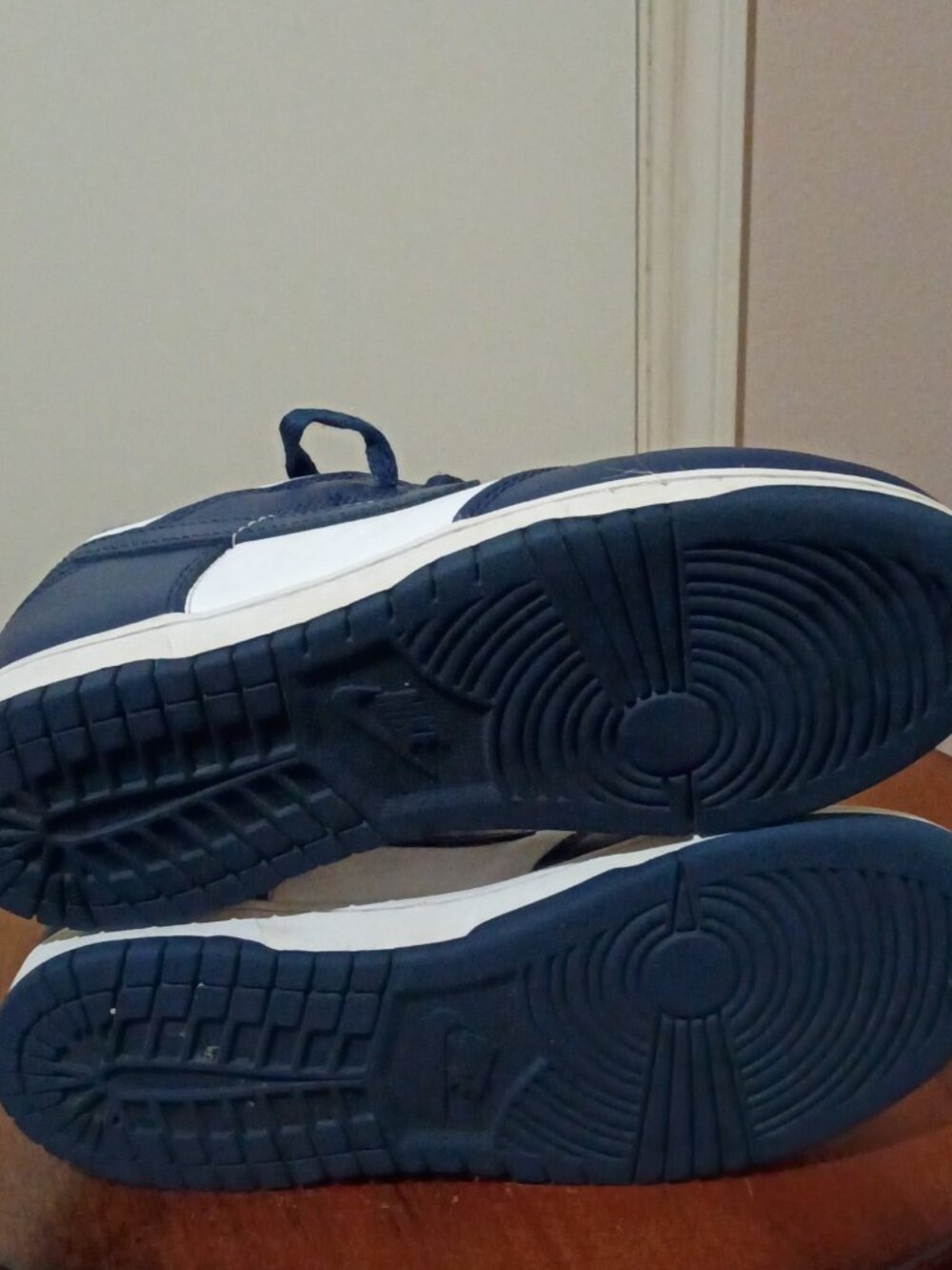 Nike Dunk Low Midnight Navy Blue White Kids Sneakers FB9108-116 Size 3Y - Picture 3 of 14